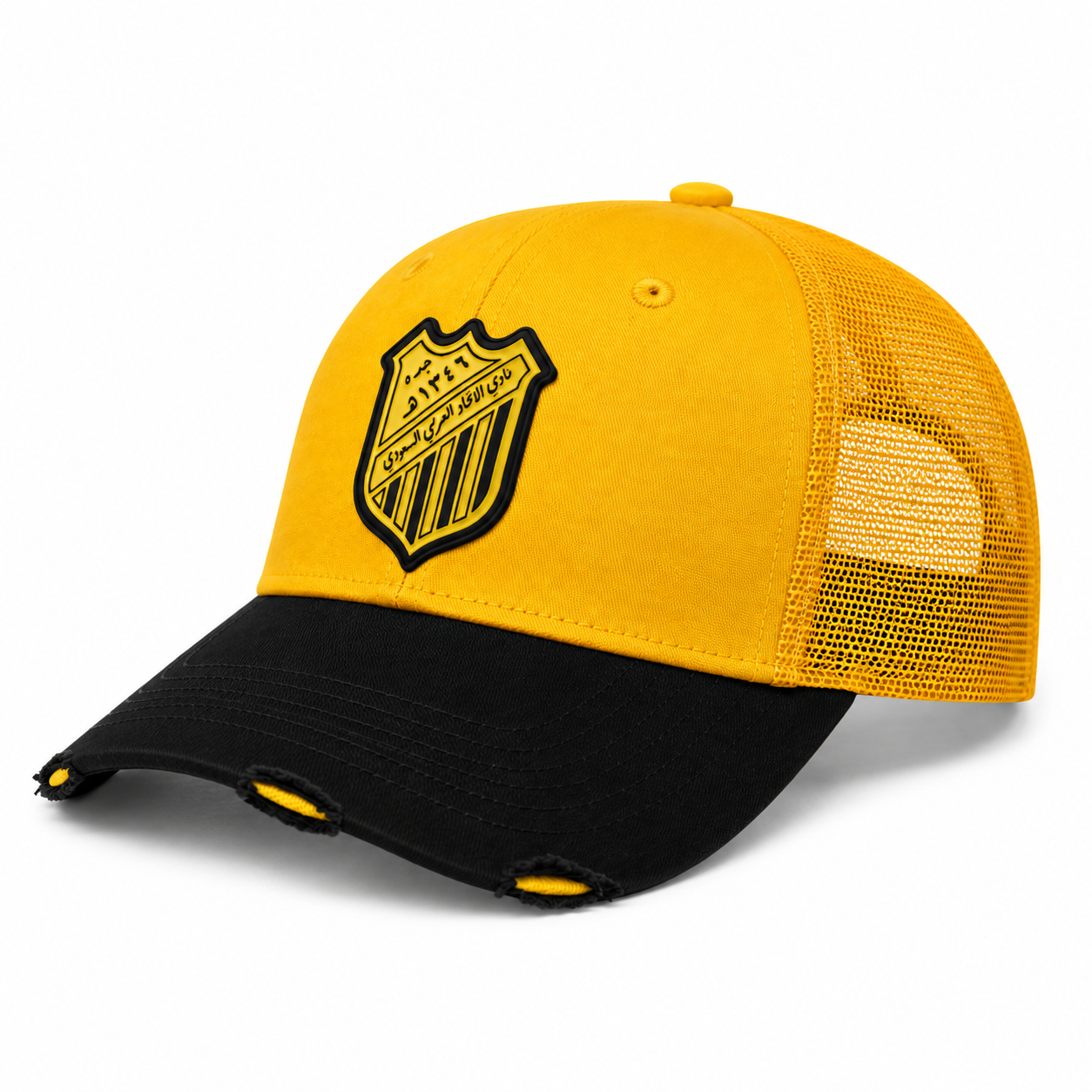 كاب أصفر — شعار الاتحاد الريترو | نادي الاتحاد