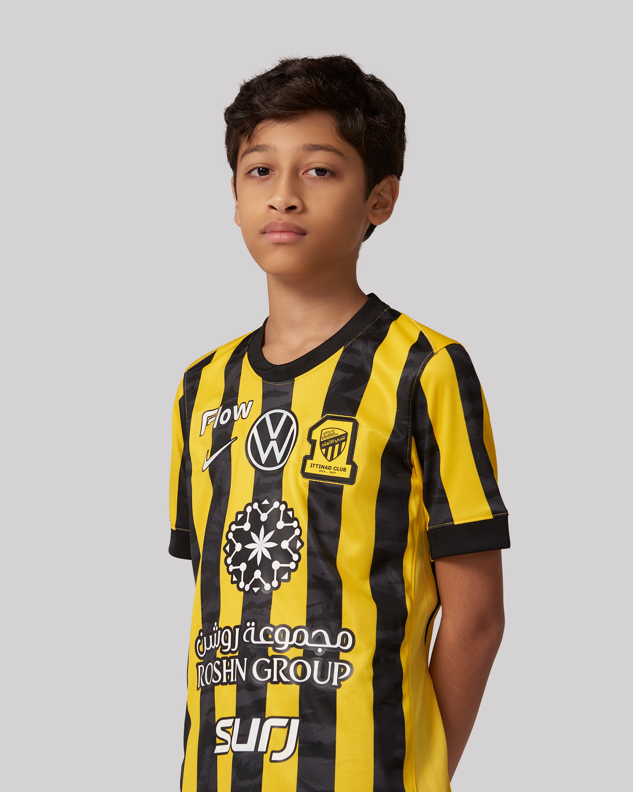 Al-Ittihad FC Home Jersey Youth Stadium