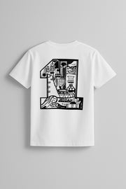 تيشيرت مدينة جدة للكبار ابيض