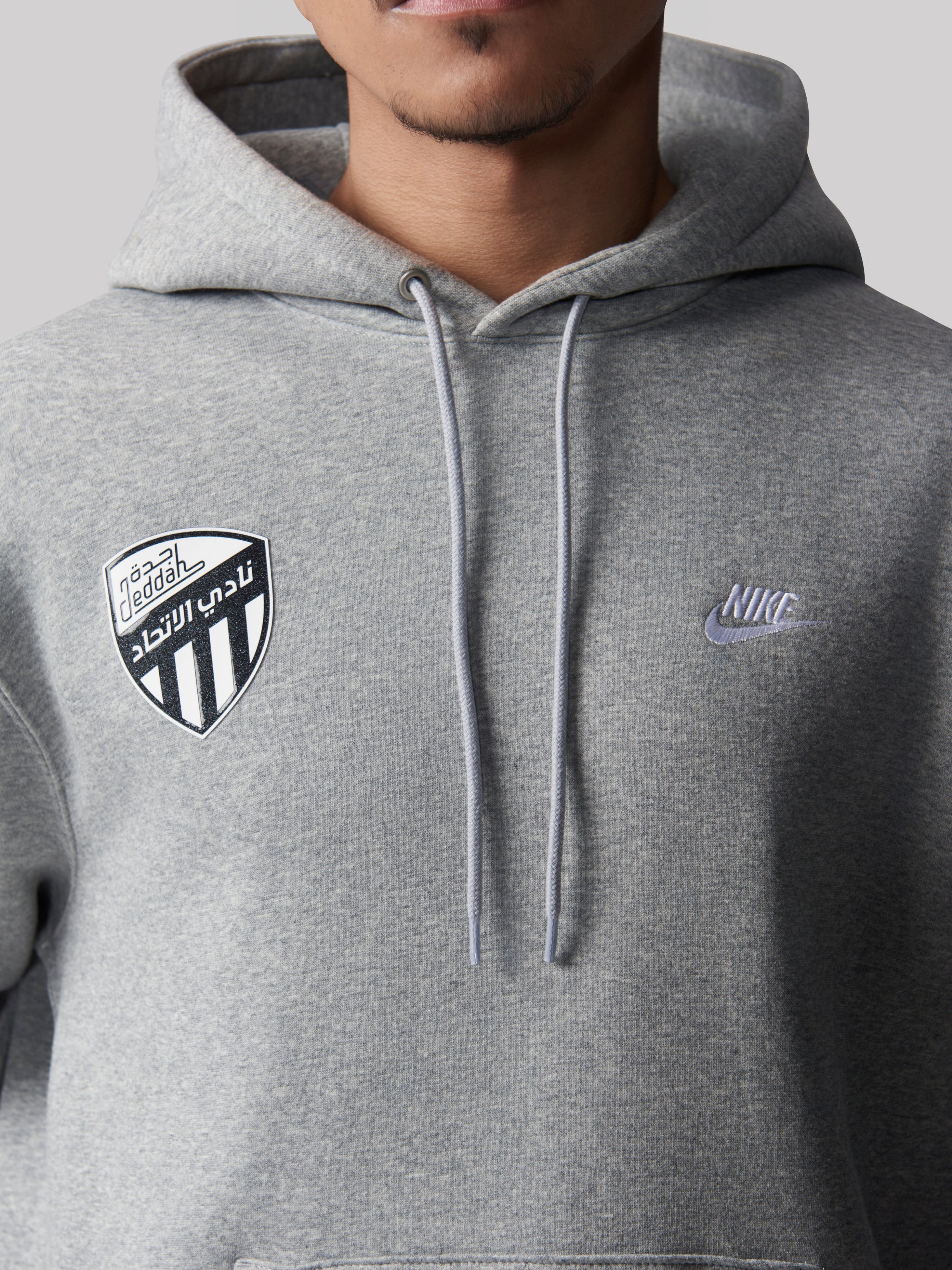 هودي الاتحاد كاجول بأكمام طويلة رمادي