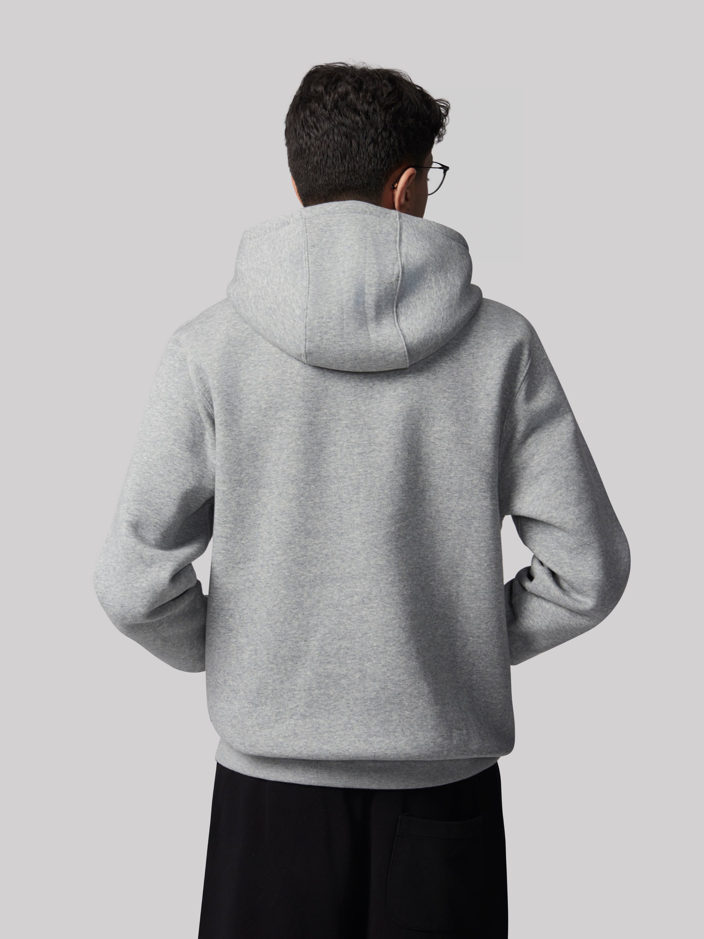 هودي الاتحاد كاجول بأكمام طويلة رمادي