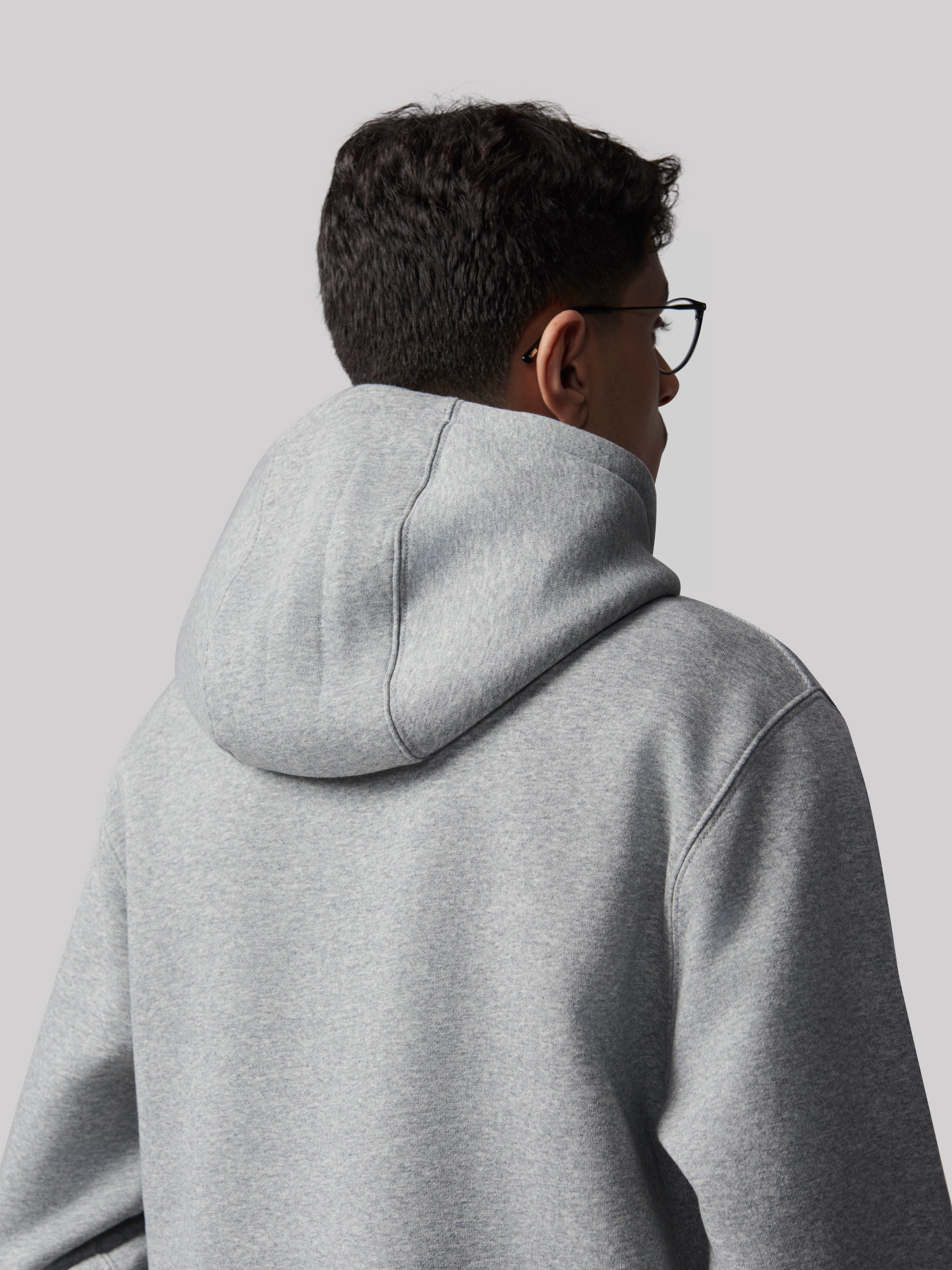 هودي الاتحاد كاجول بأكمام طويلة رمادي