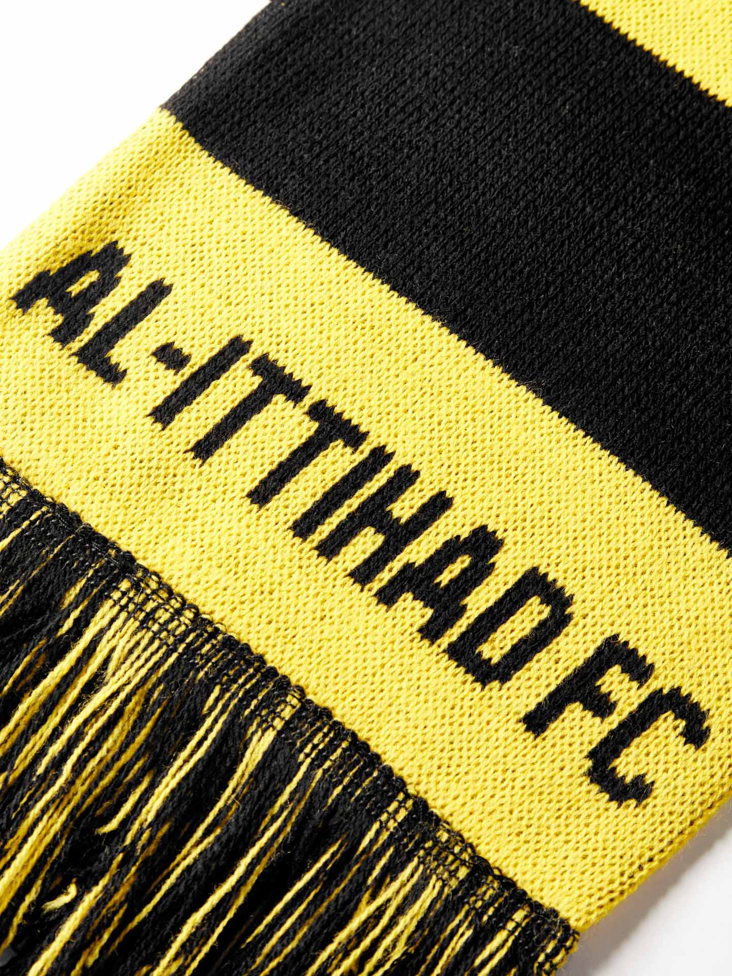 وشاح شتوي كلاسيكي – أسود × أصفر