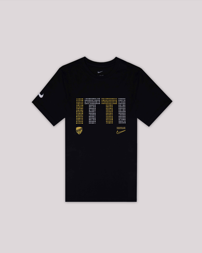 قميص بشعار أصفر فاتح